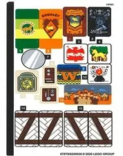 Lego 75980 Sticker Sheet 1 100% Original from Harry Potter Attack on the Burrow