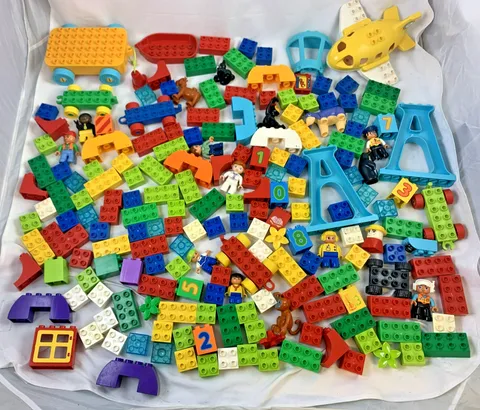 LEGO Duplo bundle collection of bricks, figures, airplane building blocks,...