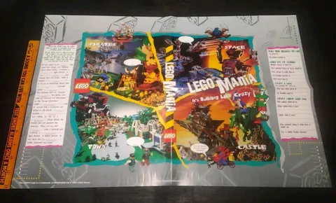 ⭐Lego Pirates Space Town Castle 1994 Poster⭐