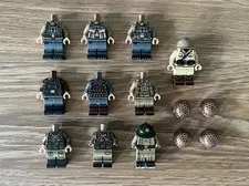 LEGO The Minifig Co Figure & Helmet lot Bundle