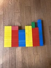 Lego Duplo Brick Lot Yellow Blue Red Green Bricks 2X2 And 4X2