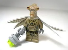 2012 LEGO Star Wars Geonosian Warrior dark tan minifigure sw0381 from set #9491
