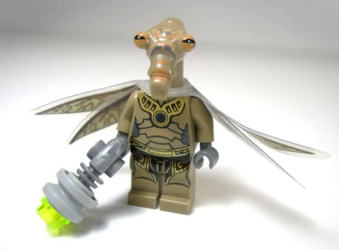 2012 LEGO Star Wars Geonosian Warrior dark tan minifigure sw0381 from set #9491