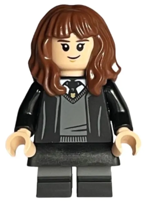LEGO MINIFIGURE HARRY POTTER HERMIONE GRANGER - HOGWART ROBE WITH WAND HP378