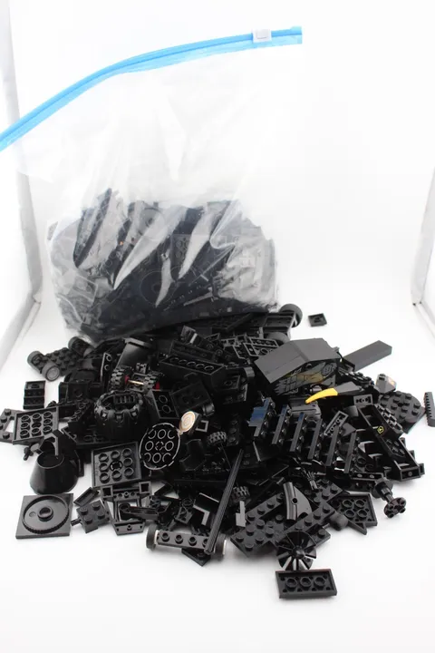 Lot 2+ pounds genuine black Lego bag unusual pieces