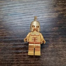 LEGO Gold Poseidon Temple Statue Atlantis minifigure 7985 no chest armor