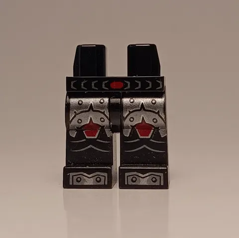 LEGO MiniFigure Nexo Knights Hips Legs Dark Red Silver Scaled Armor Boots Rivets