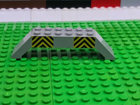 LEGO Slope 45 10x2x2 With Double Black And Yellow 1998