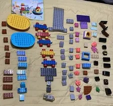 Bulk lot 100 Various Colors Duplo LEGO Bricks & Blocks With Boats