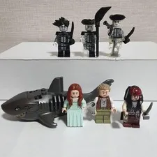 LEGO Pirates of the Caribbean Minifigure Lot 6 Figures Plus Shark
