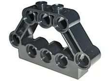Lego Black TECHNIC Pin Connector Block 1 x 5 x 3 Part 32333 T1