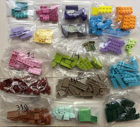 LEGO Lot of multicolor pieces parts Some Rare Colors
