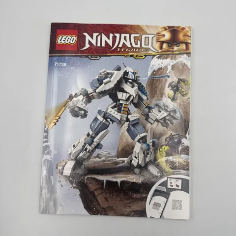 LEGO Ninjago Legacy 71738 Instruction Manual Booklet Only