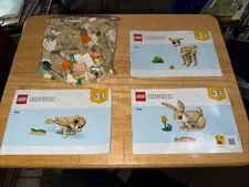 LEGO CREATOR: Cute Bunny (31162) With All 3 Booklets Complete