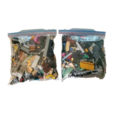 4 lb LEGO Bulk Mixed (some unbranded) Lot Bag.  