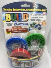 Build Bonanza Block Peel & Stick Tape Works w LEGO® gray red green 4 rolls New