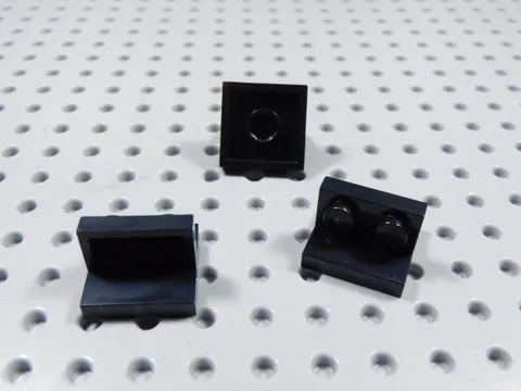 LEGO Lot of 3 Black 2x2-1x2 Center Brackets BF