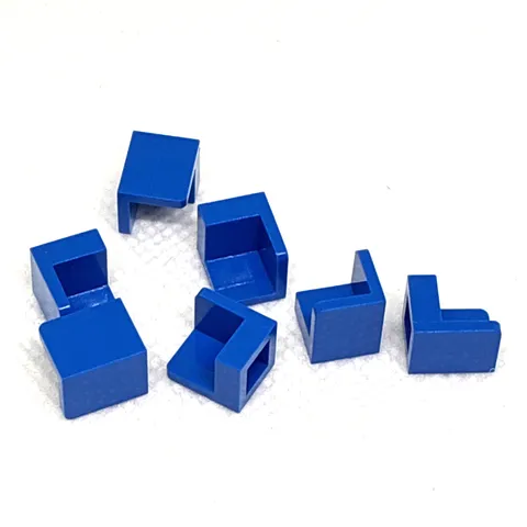 LEGO Parts - Blue Panel 1 x 1 x 1 Corner - No 6231 - QTY 7