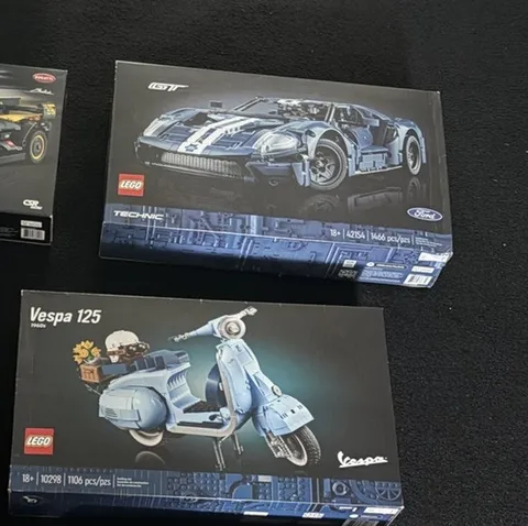 LEGO Technic 2022 Ford GT AND LEGO ICONS VESPA BIKE