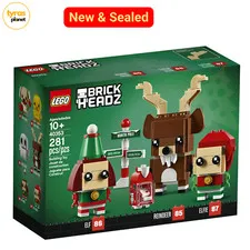LEGO 40353 BRICKHEADZ: Reindeer, Elf and Elfi Santa Christmas Holiday NEW SEALED