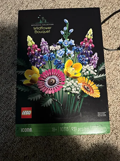 LEGO Icons Botanical Collection Wildflower Bouquet 10313 939 pcs 18+ Box Sealed