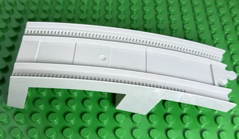 Lego Duplo Train Track Bridge Middle Section Half Arch Part gray in 10872 45024