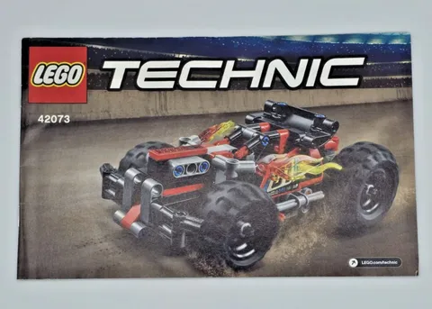 LEGO Technic 42073 BASH! pull back Race Car Instruction Manual Only 2018 Retired