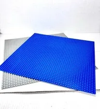 Lot Of 2  15"x15" LEGO® Gray & Blue (48x48) Building Baseplates