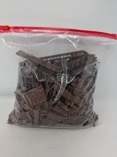 LEGO Bricks Bulk Lot - BROWN - Gallon Size Bag Full