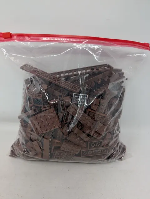 LEGO Bricks Bulk Lot - BROWN - Gallon Size Bag Full