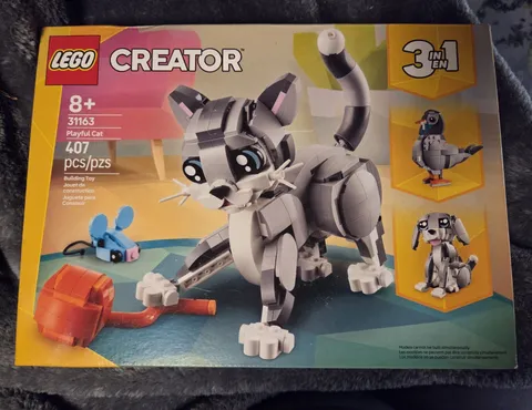 LEGO Creator 3-in-1 Playful Cat 31163 Building Set 407 pcs Age 8+ Cat/Dog