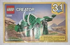 LEGO Creator Mighty Dinosaurs 31058 Instruction Manual Book Only