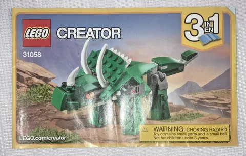 LEGO Creator Mighty Dinosaurs 31058 Instruction Manual Book Only
