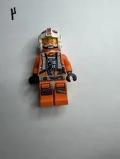 Lego New Luke Skywalker Pilot Printed Legs Visor Up Down Front Panel Minifigure