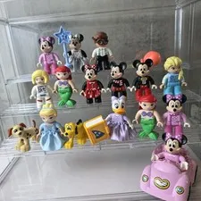 LEGO Duplo Disney Minifigure Lot Mickey Minnie Mouse Ariel Cinderella Elsa Car