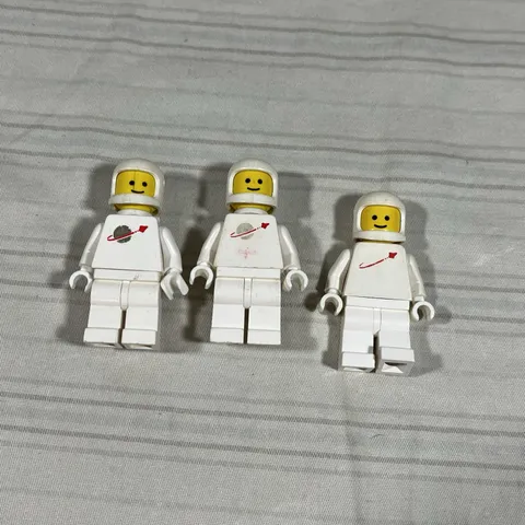 LEGO Classic Spacemen Vintage Minifigure sp006 Astronaut Lot of 3 White
