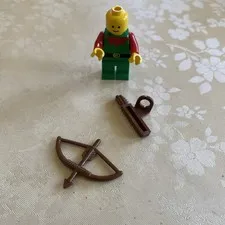 Lego minifigure Forest Man With Bow, Quiver, No Hat 1987