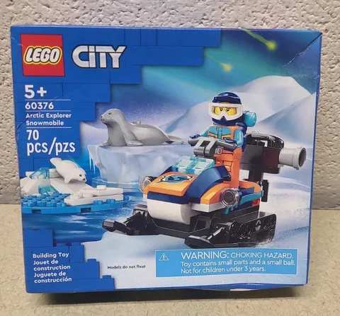 LEGO City Arctic Explorer Snowmobile (60376) – New & Sealed – Retired Set