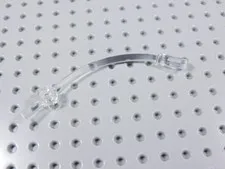 LEGO Trans Clear 1x10 Curved Bar w/ 1x1 Plate Part No. 4042 BA