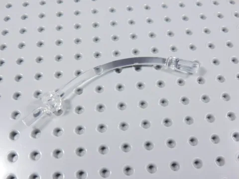 LEGO Trans Clear 1x10 Curved Bar w/ 1x1 Plate Part No. 4042 BA
