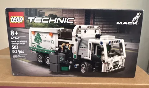 LEGO Mack LR Electric Garbage Truck 42167 TECHNIC Complete Set 503pcs Age 8+