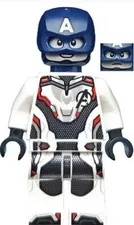 LEGO Captain America Minifigure Avengers Quantum Suit with Blue Helmet