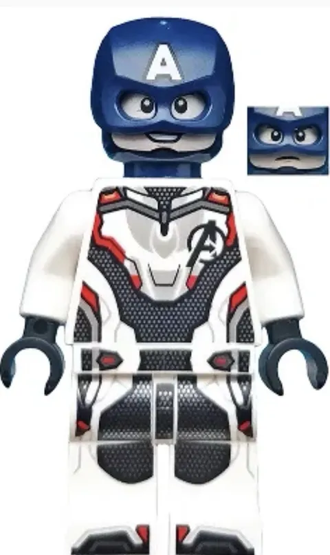 LEGO Captain America Minifigure Avengers Quantum Suit with Blue Helmet