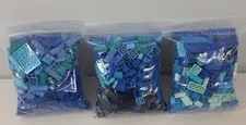 LEGO 3 Pounds "Shades Of Blue" Bulk Lot of Lego Pieces Bricks Random Parts.