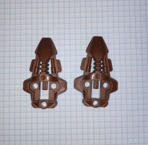 2 Bionicle Lego 44138 in Brown Gray Rahkshi Foot Feet Genuine Lego WYSIWYG IRL