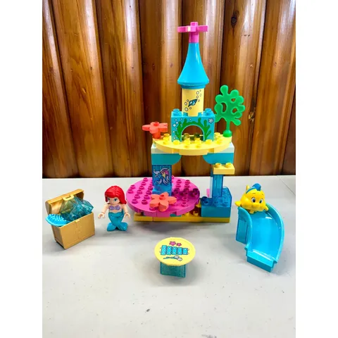 LEGO Duplo Disney Ariel's Undersea Castle 10922 Little Mermaid Flounder COMPLETE