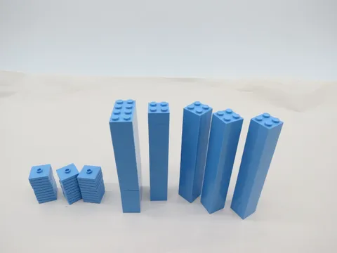 LOT Vintage BLUE LEGO Pieces Bricks Blocks  2x2 2x4 2x2 with groove