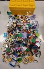 3.75 Lbs + LEGO Storage Brick 8 Stud Large Yellow Container Plastic Bin (B1-K)