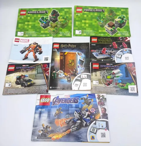 Lego Instruction Manuals Harry Potter Marvel Avengers Star Wars Minecraft LOT