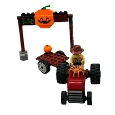 LEGO Halloween Pumpkin Arch Tractor Farmer Minifigure Fall Harvest Builder Lot